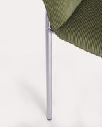 Aragon metal and fabric dining chair