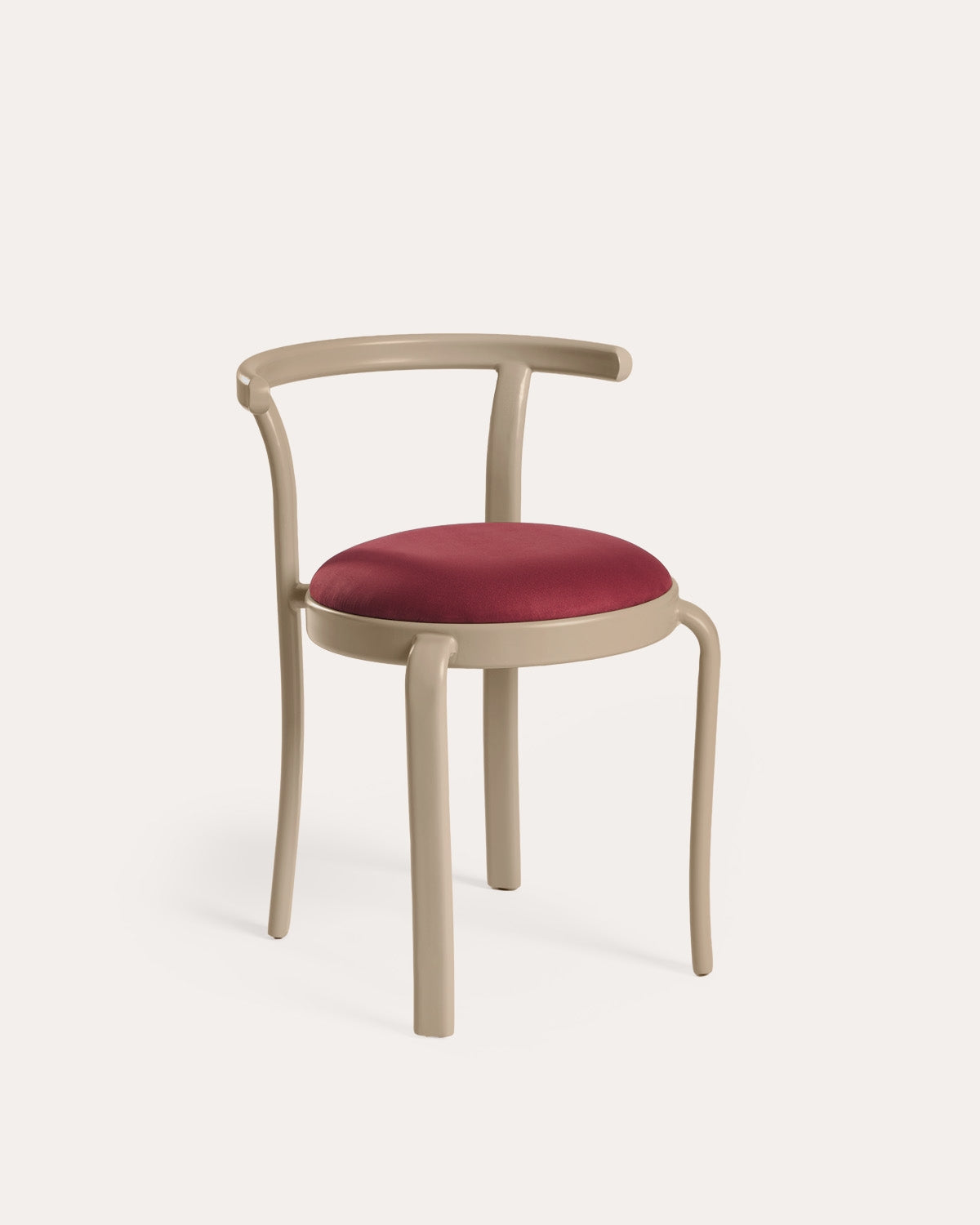 Biterit metal and fabric dining room chair