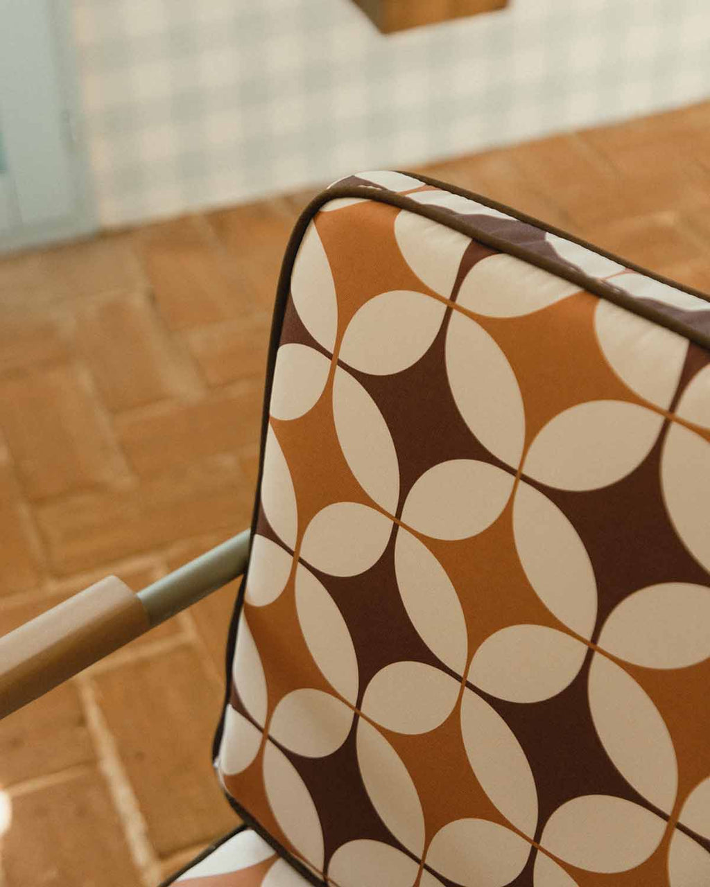 Edimbra metal and fabric dining chair