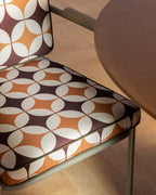 Edimbra metal and fabric dining chair