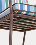 Edimbra metal and fabric dining chair
