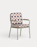 Edimbra metal and fabric dining chair