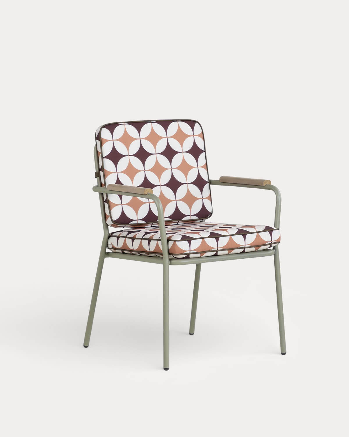 Edimbra metal and fabric dining chair