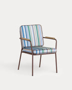 Edimbra metal and fabric dining chair