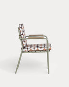 Edimbra metal and fabric dining chair