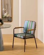 Edimbra metal and fabric dining chair