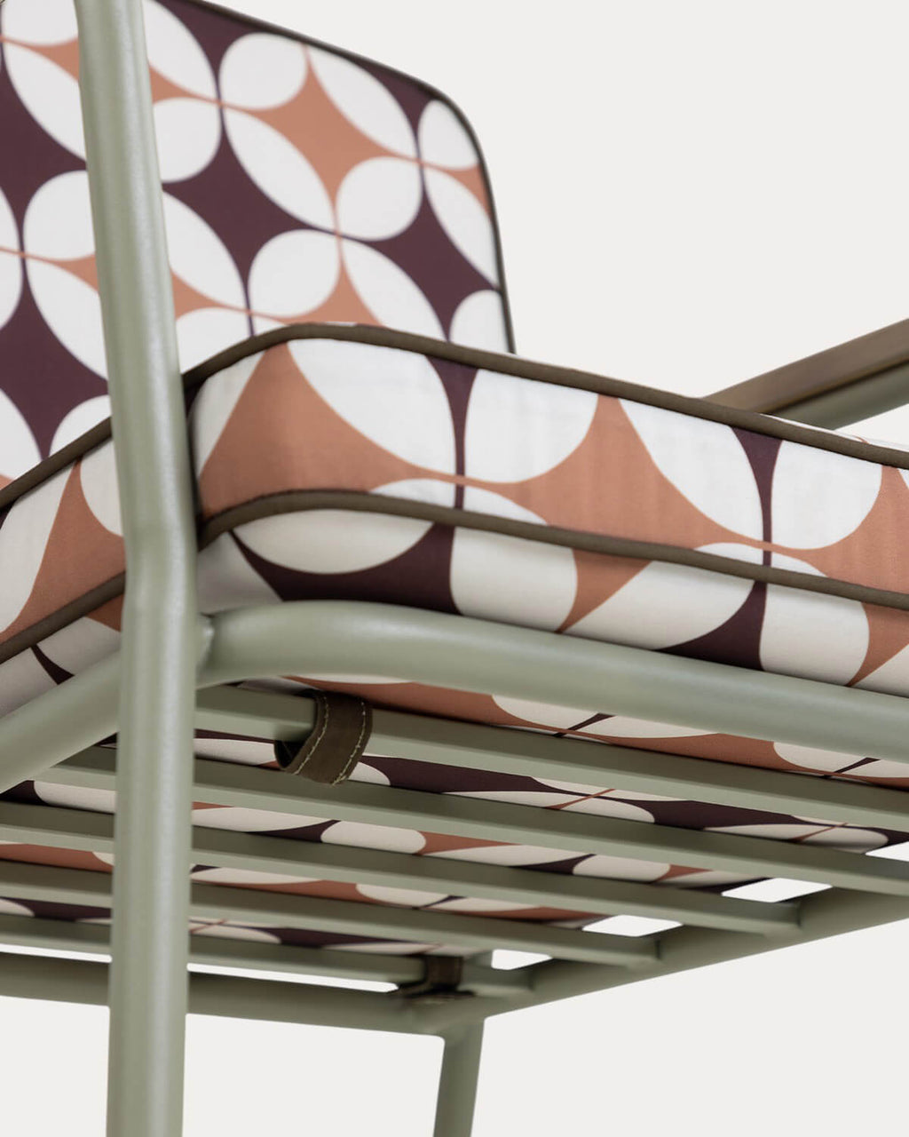 Edimbra metal and fabric dining chair