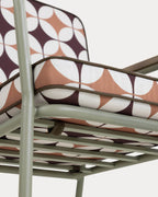 Edimbra metal and fabric dining chair