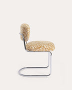 Jaena Metal and Fabric Dining Chair