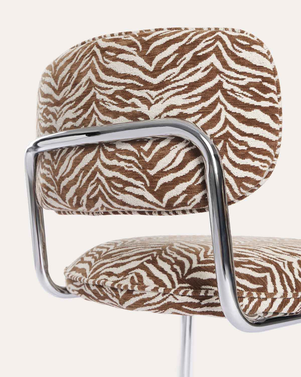 Jaena Metal and Fabric Dining Chair