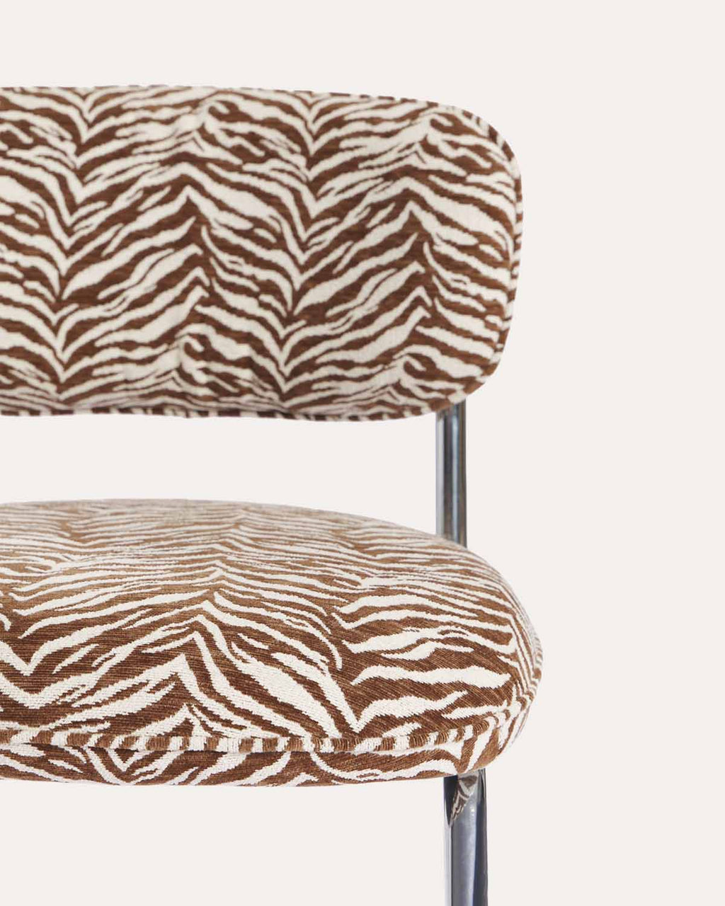 Jaena Metal and Fabric Dining Chair