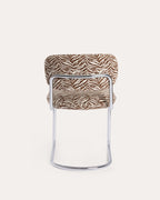 Jaena Metal and Fabric Dining Chair