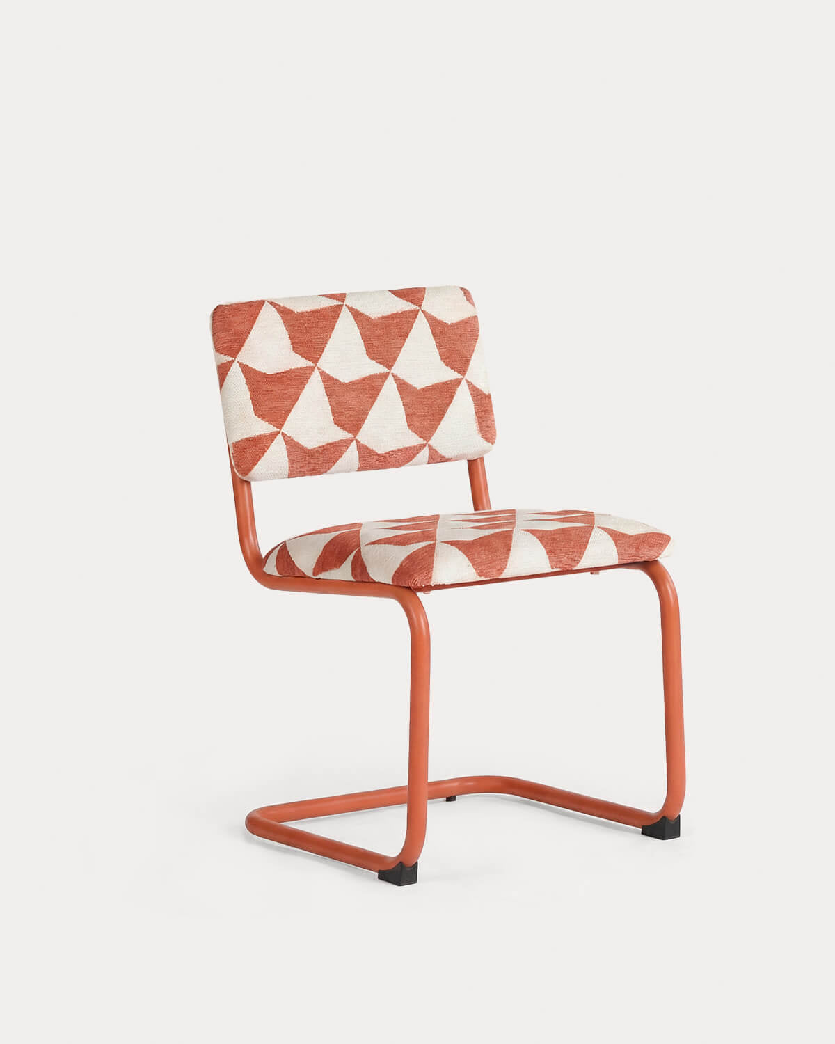 Viola metal and fabric dining chair