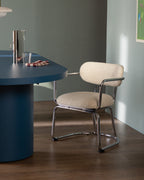 Yeray Metal and Fabric Dining Chair