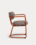 Yeray Metal and Fabric Dining Chair