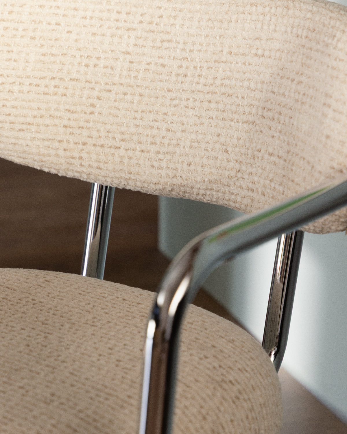 Yeray Metal and Fabric Dining Chair