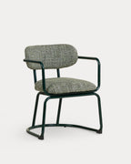 Yeray Metal and Fabric Dining Chair