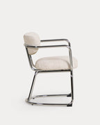 Yeray Metal and Fabric Dining Chair