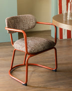 Yeray Metal and Fabric Dining Chair