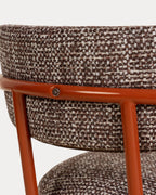 Yeray Metal and Fabric Dining Chair