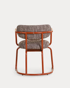 Yeray Metal and Fabric Dining Chair