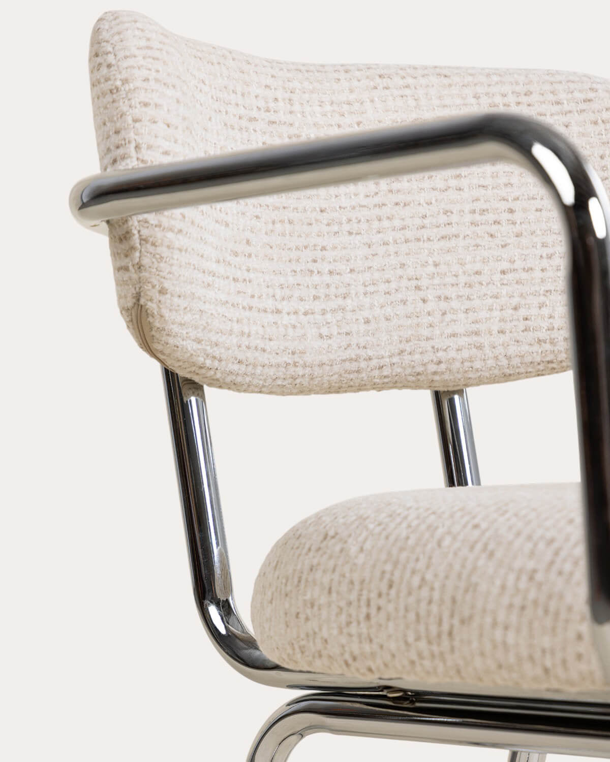 Yeray Metal and Fabric Dining Chair