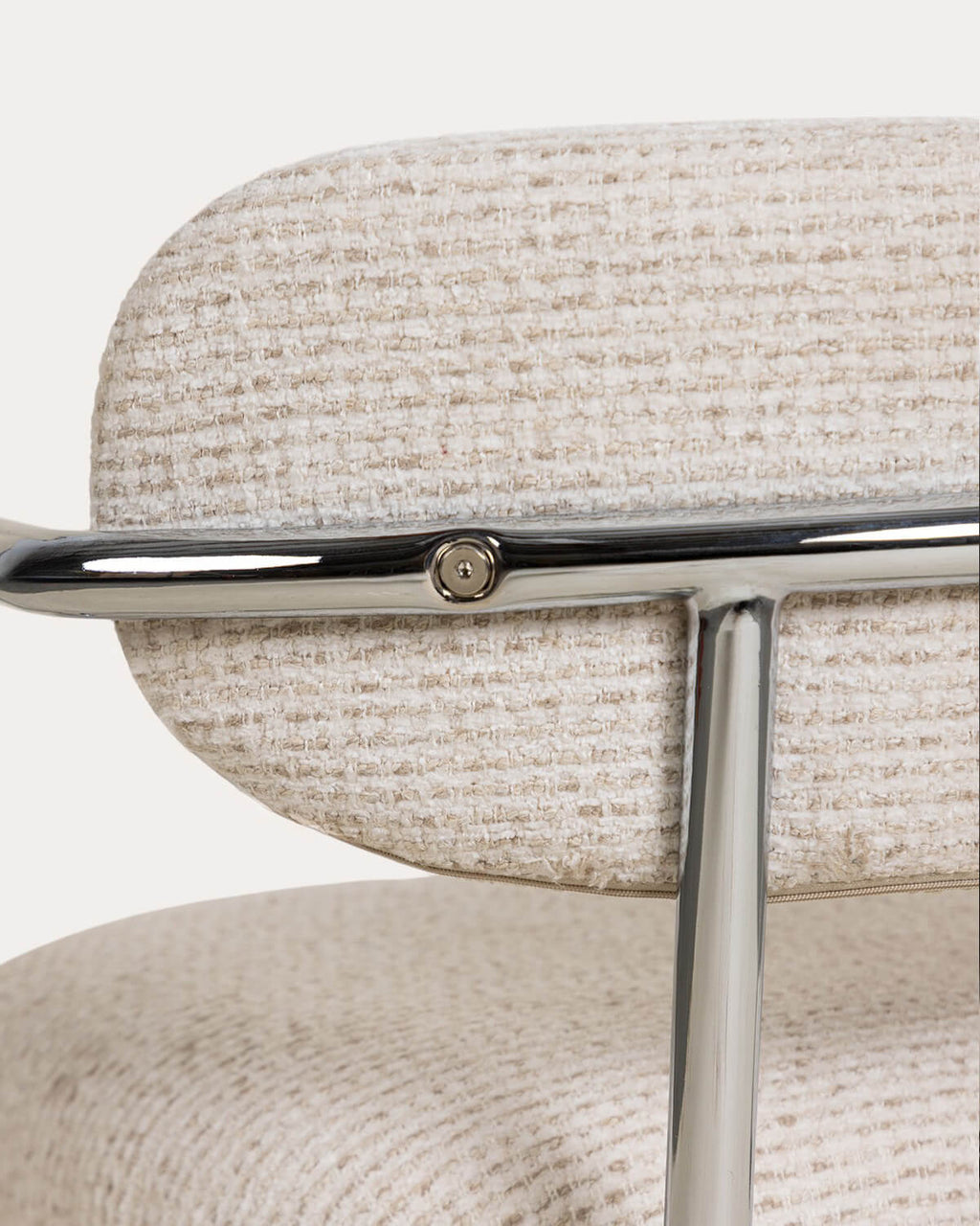 Yeray Metal and Fabric Dining Chair