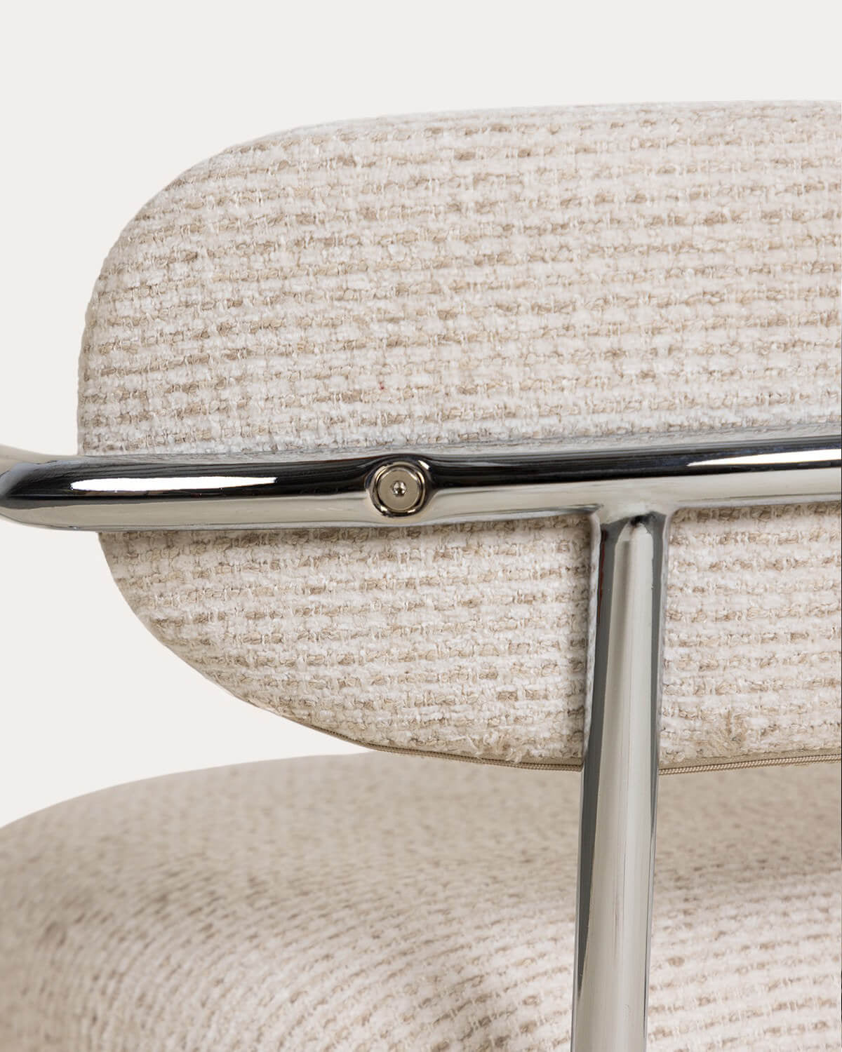 Yeray Metal and Fabric Dining Chair