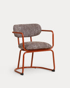 Yeray Metal and Fabric Dining Chair