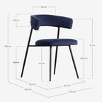 Eloise Pana Metal Dining Chair