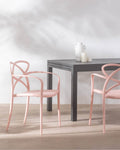 Polypropylene Dining Chair with Armrests Cielo