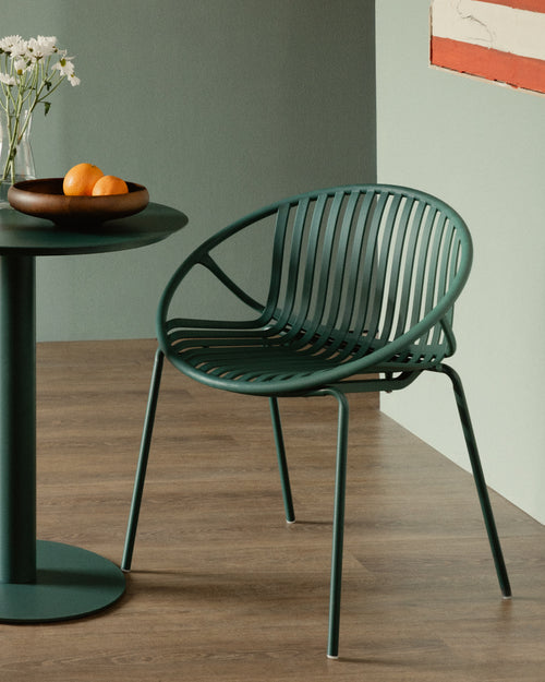 Anier polypropylene and metal dining chair