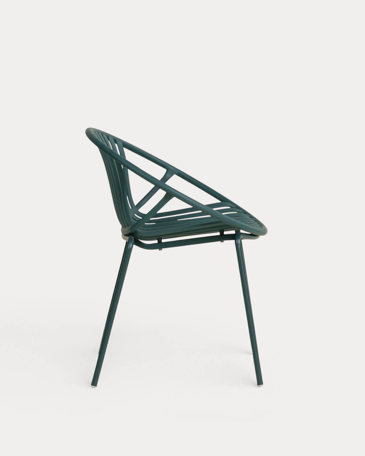 Anier polypropylene and metal dining chair