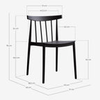 Sunty polypropylene dining chair
