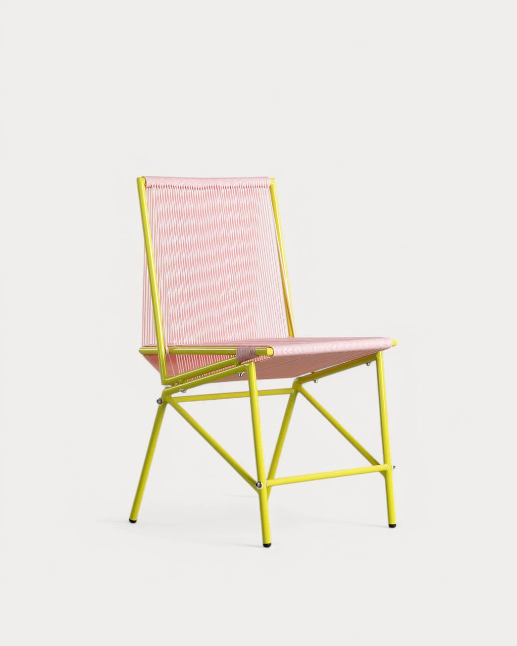 Amur Colors Synthetic Rattan and Metal Dining Chair