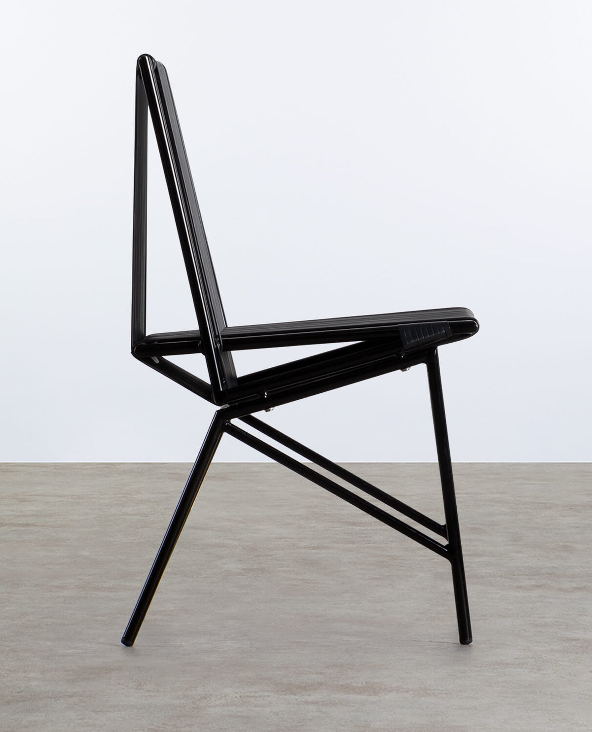 Amur Colors Synthetic Rattan and Metal Dining Chair