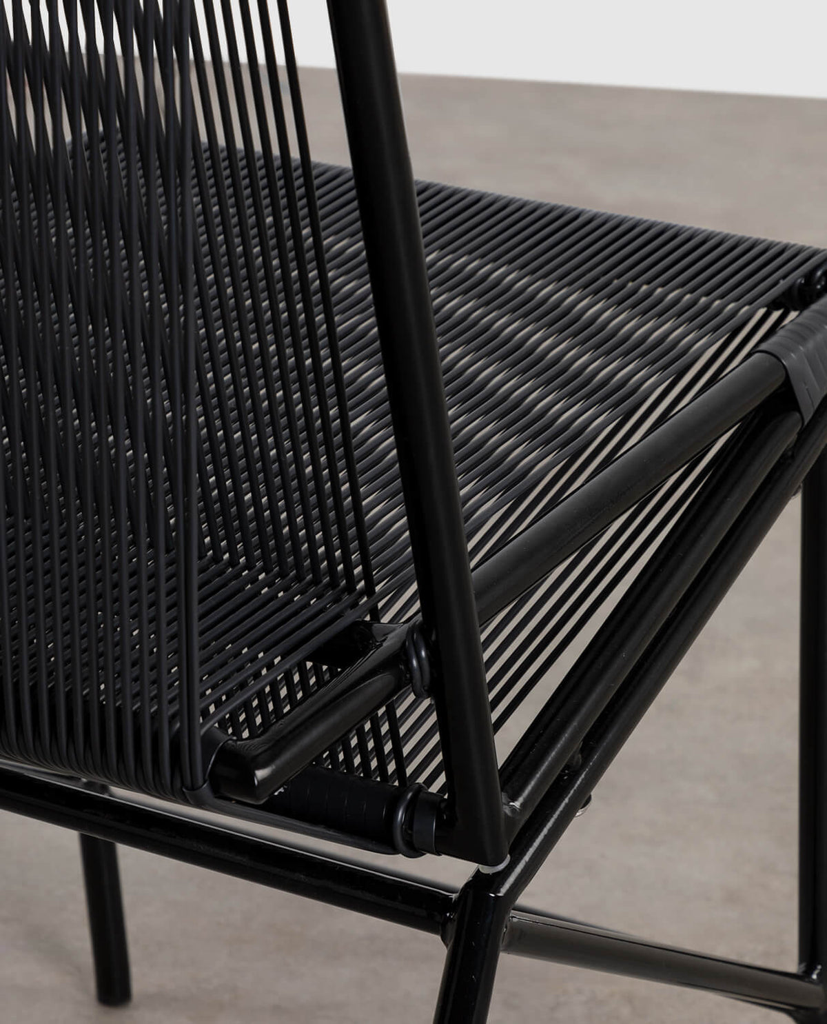 Amur Colors Synthetic Rattan and Metal Dining Chair