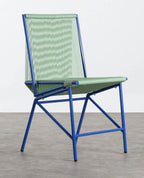 Amur Colors Synthetic Rattan and Metal Dining Chair