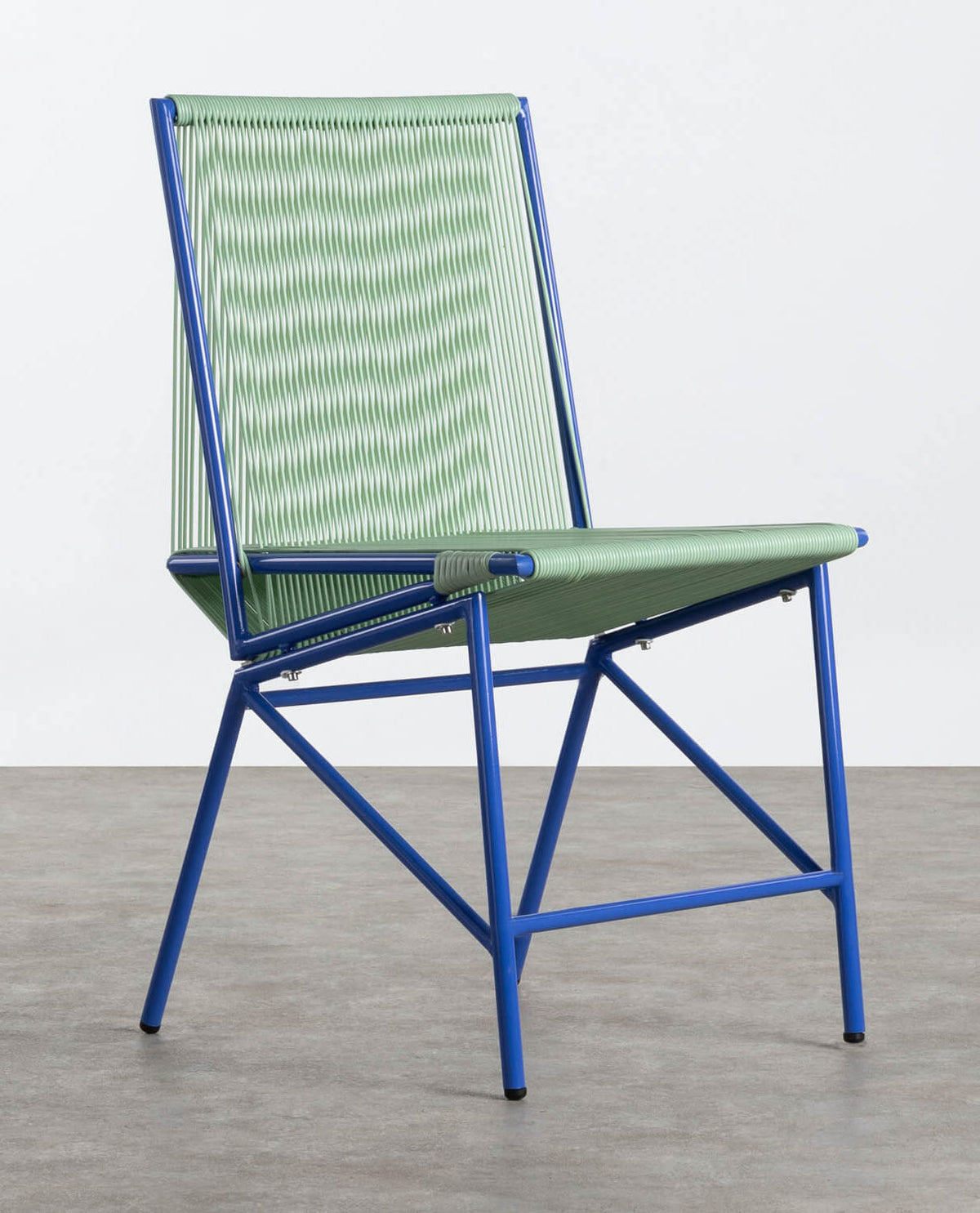 Amur Colors Synthetic Rattan and Metal Dining Chair
