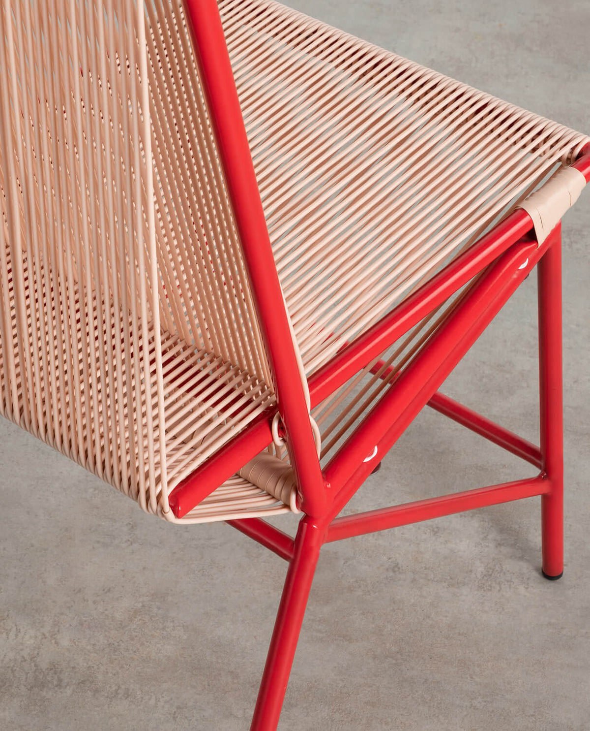 Amur Colors Synthetic Rattan and Metal Dining Chair