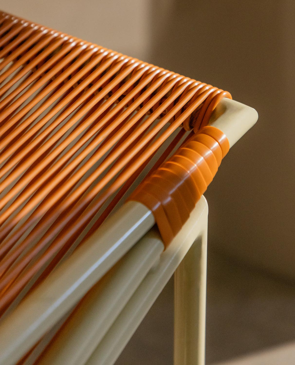Amur Colors Synthetic Rattan and Metal Dining Chair