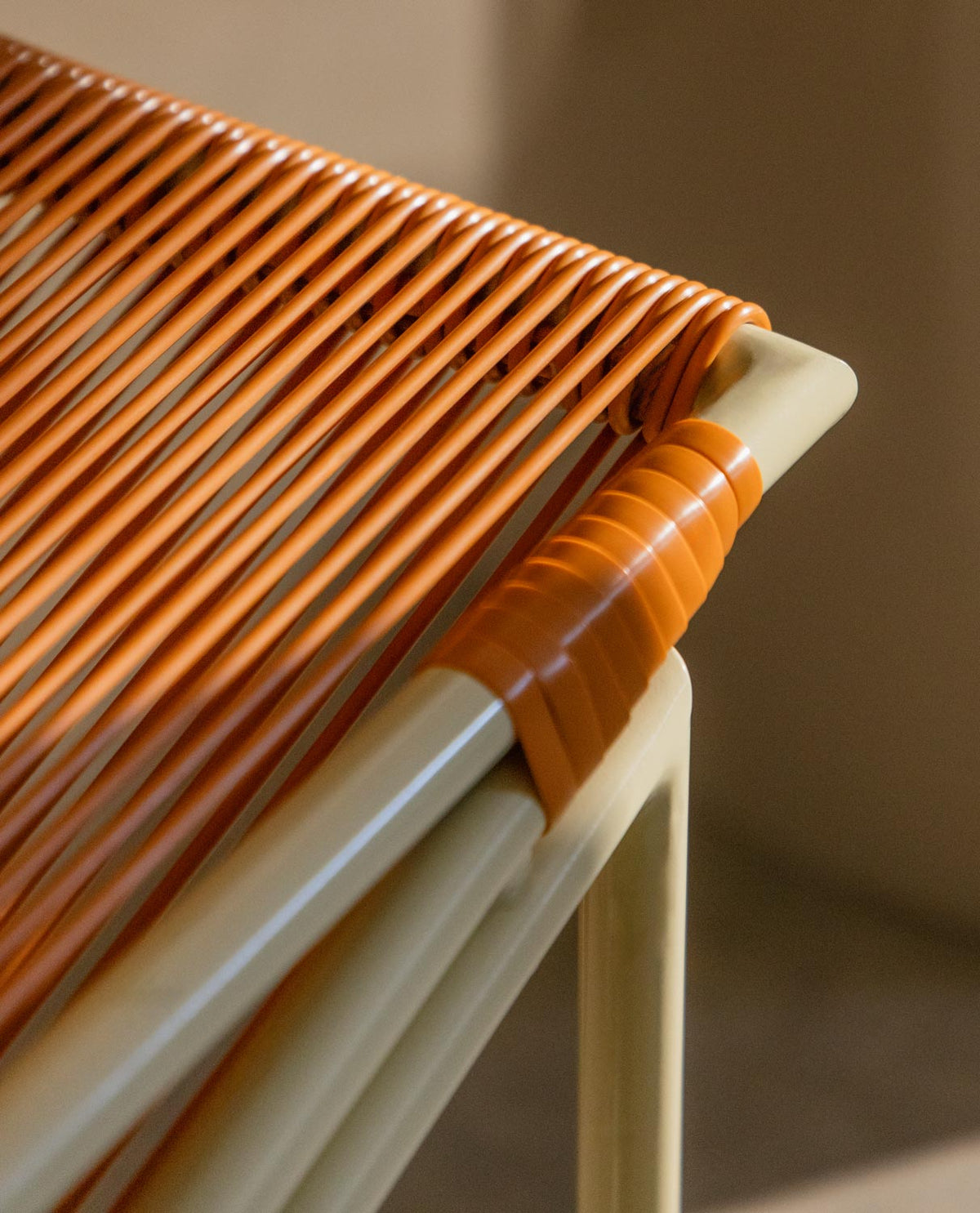 Amur Colors Synthetic Rattan and Metal Dining Chair
