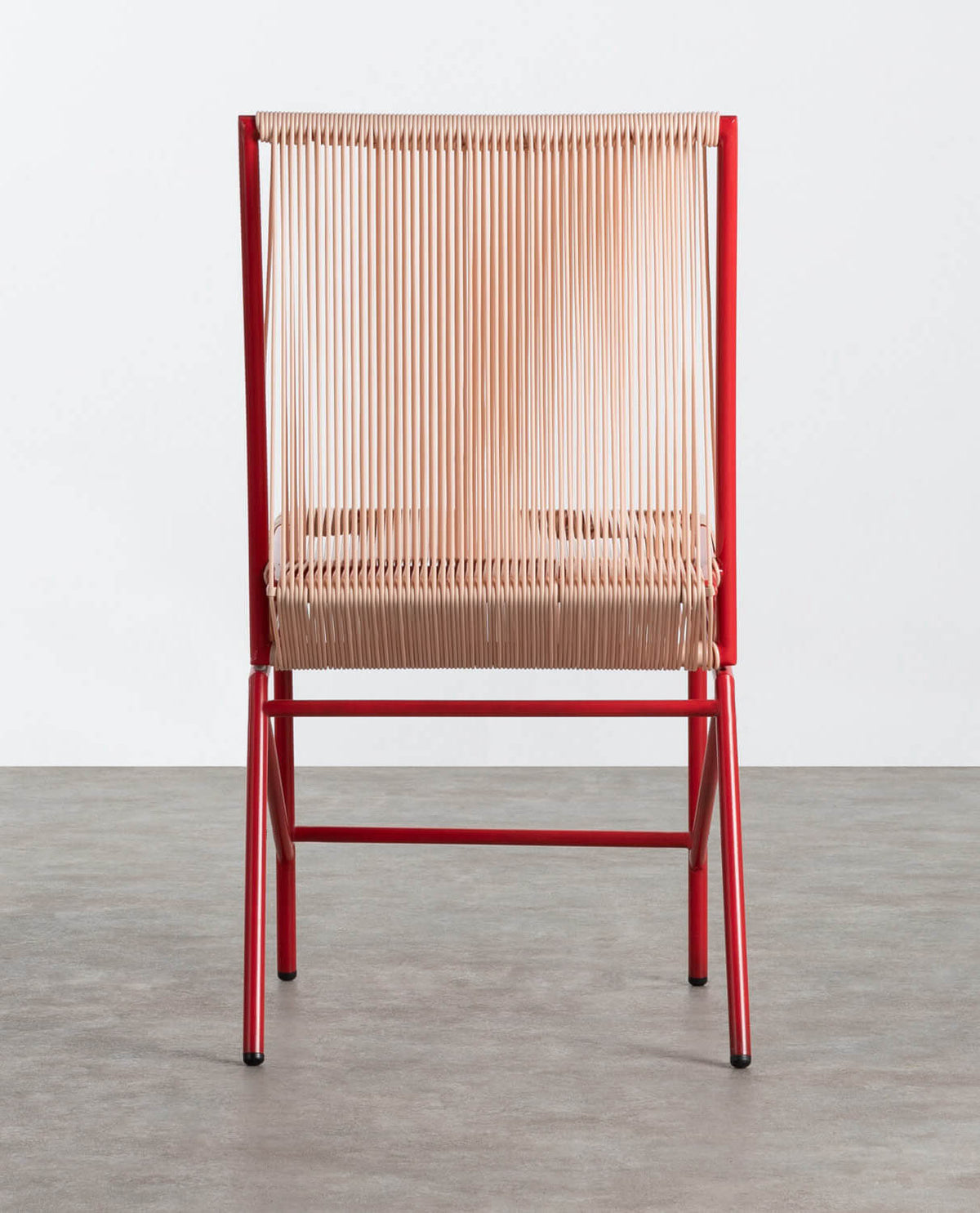 Amur Colors Synthetic Rattan and Metal Dining Chair