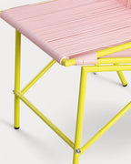 Amur Colors Synthetic Rattan and Metal Dining Chair