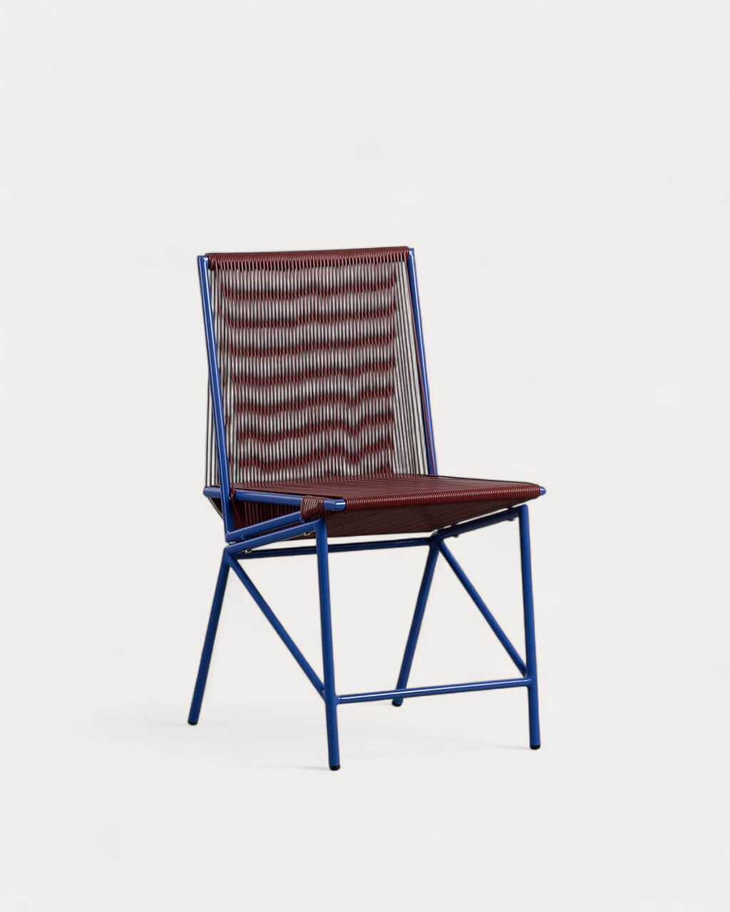 Amur Colors Synthetic Rattan and Metal Dining Chair