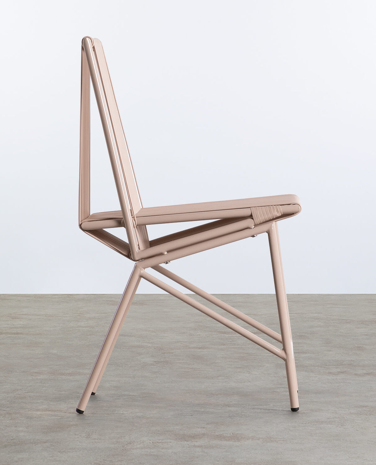 Amur Colors Synthetic Rattan and Metal Dining Chair