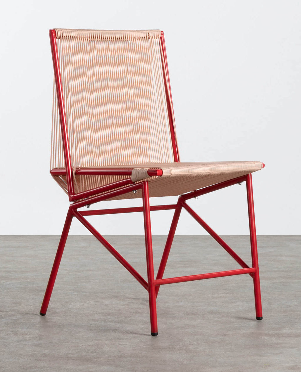 Amur Colors Synthetic Rattan and Metal Dining Chair