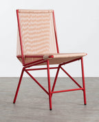 Amur Colors Synthetic Rattan and Metal Dining Chair