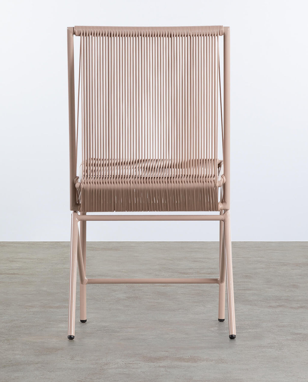 Amur Colors Synthetic Rattan and Metal Dining Chair