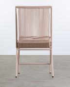 Amur Colors Synthetic Rattan and Metal Dining Chair